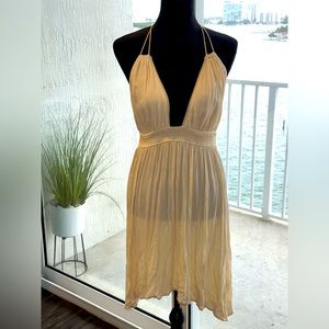 Halter dress with back out.